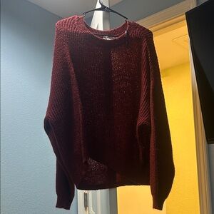 Women's Burgundy Sweater